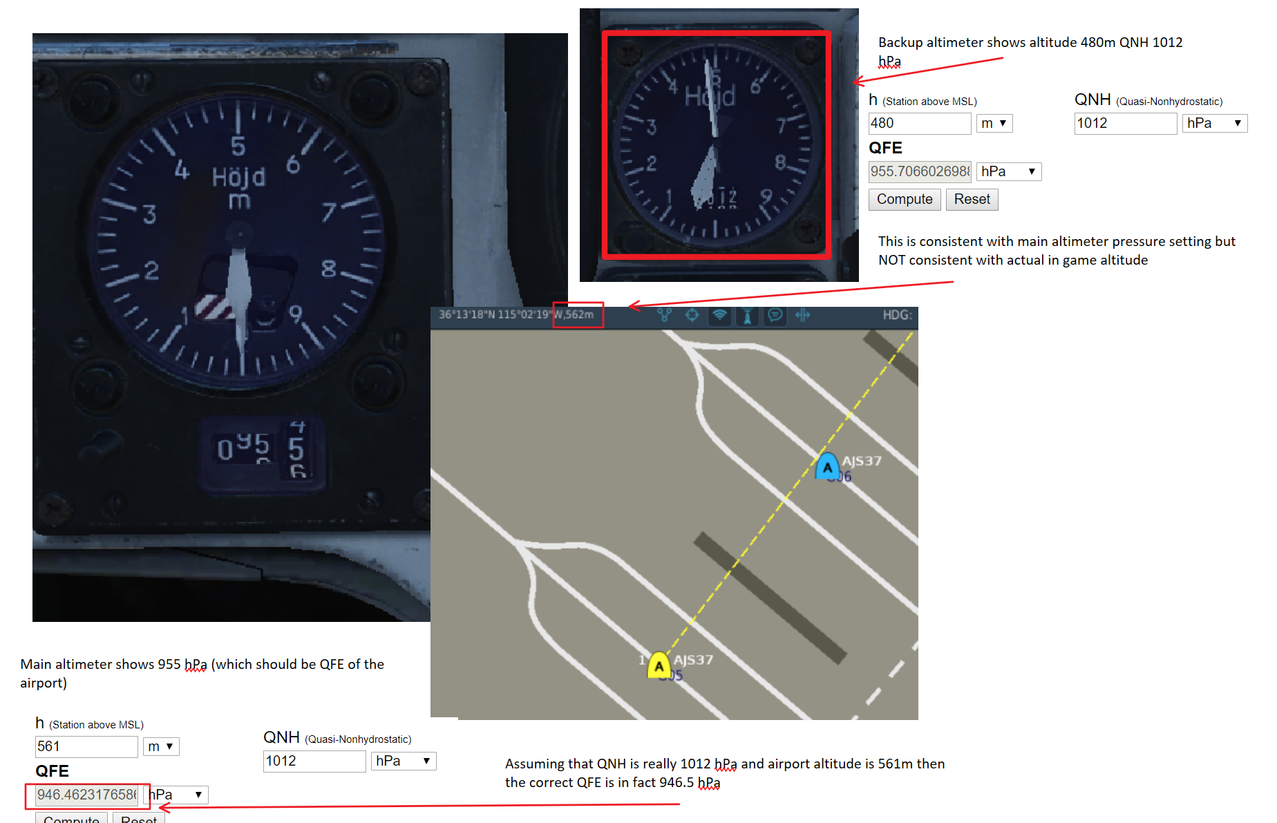 Discrepancy in altitude / QFE / QNH settings - Bugs and Problems - ED Forums