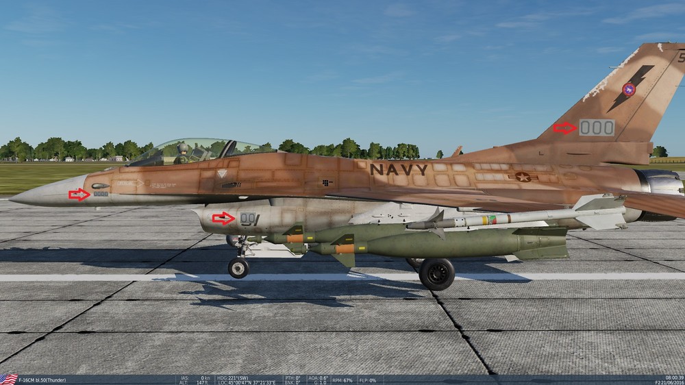 How to remove bort number on liveries? - DCS: F-16C Viper - ED Forums