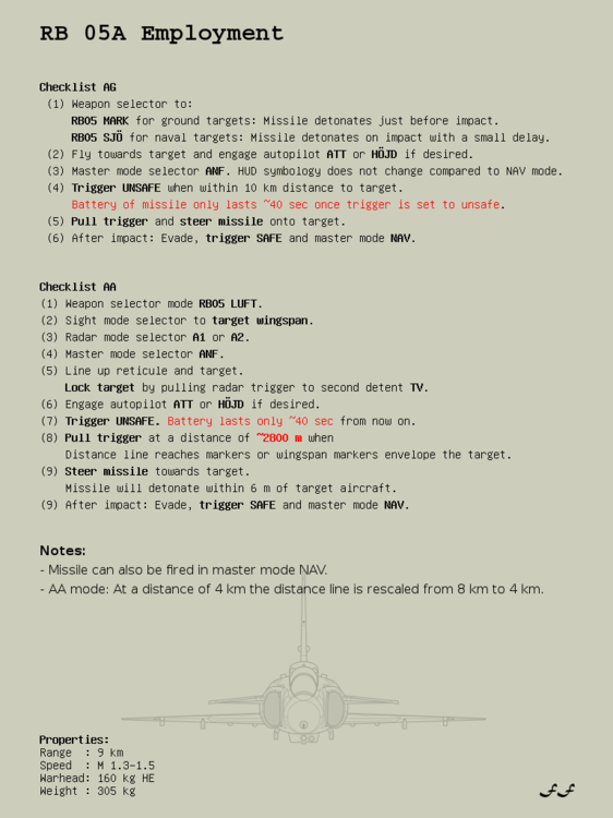 [MOD] Viggen Warfare Kneeboard Pages DCS AJS37 Viggen ED Forums