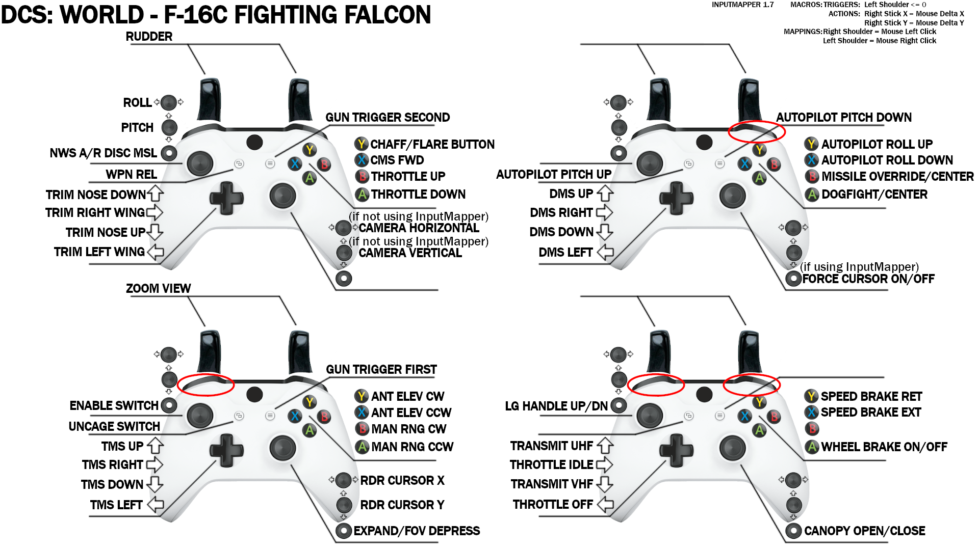 F-16C Xbox Controller Layout - Controller Questions and Bugs - ED Forums