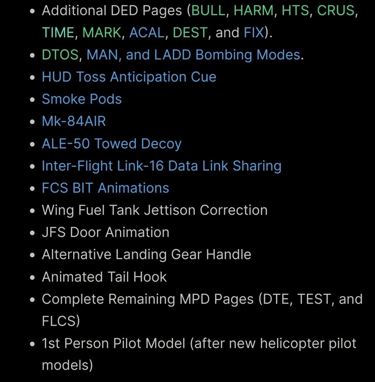 Sniper pod, DTC, VSR radar gone from "Desired systems"? DCS F16C