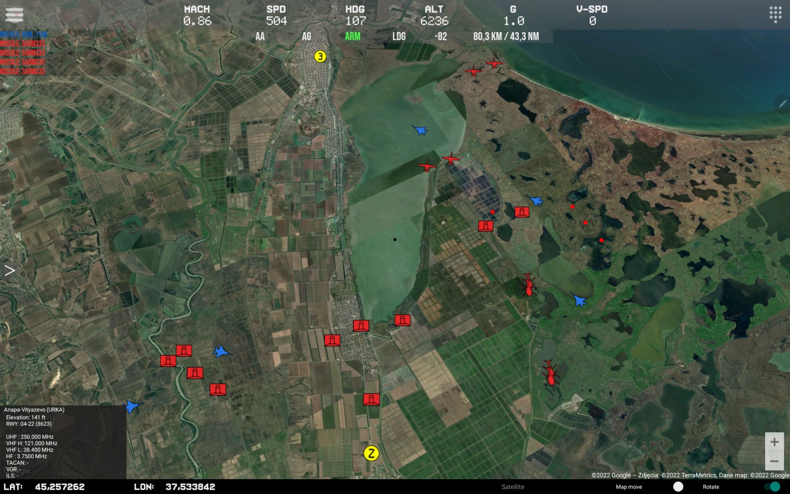 4K Satellite View Map bundled with radar mod & zoom script. 