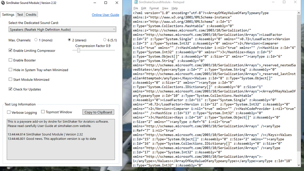 SimShaker Sound Module and log.png