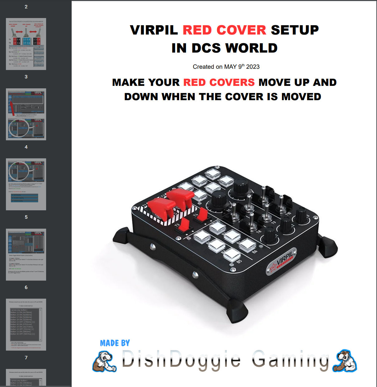 Virpil Help Tutorial for RED COVER 3 Way Switch - VIRPIL Controls