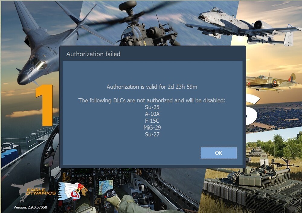 Flaming Cliffs 3 Authorization Will be disabled 1.jpg