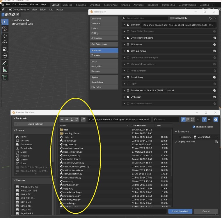 Blender 4.3.2 addon 2331029 io-scene-EDM inslalled_p2.jpg